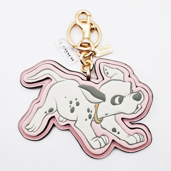 Coach Accessories - Disney X Coach 101 Dalmatians Pink Keychain NWT